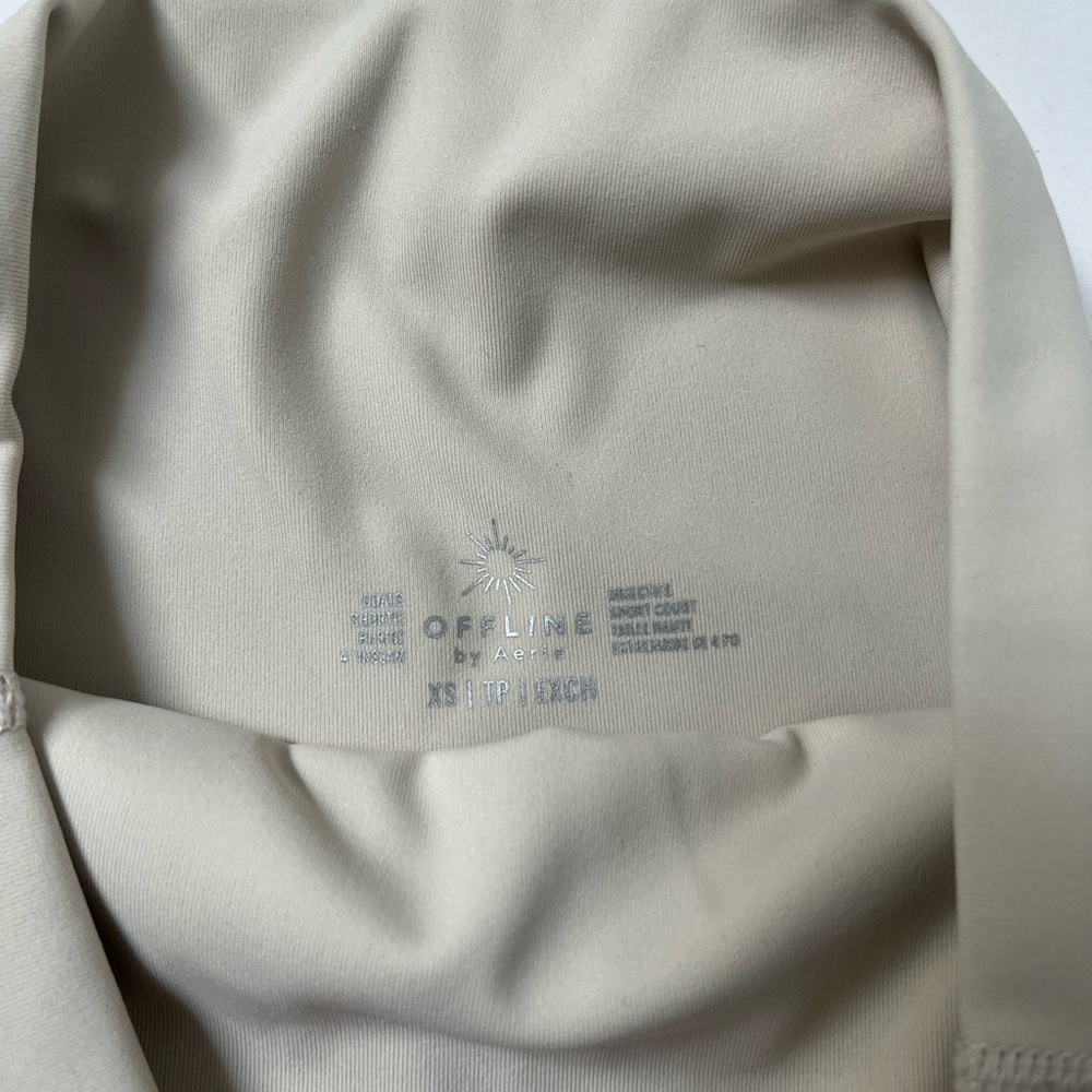 Aerie Cream Athletic Shorts